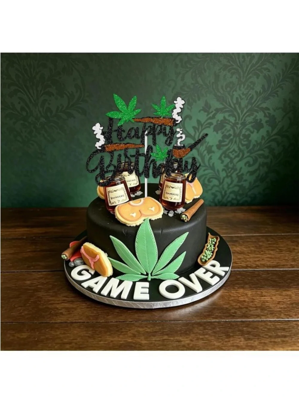 420 cake topper